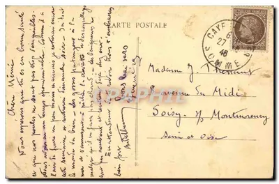 Bilhete postal antigo Cayeux Sur Mer Brighton e a Floresta — Verso