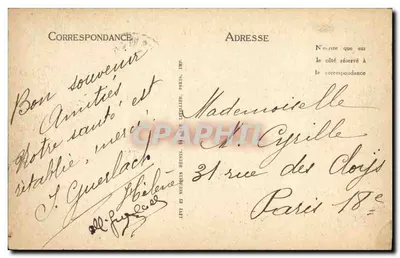 Cayeux — A Praia com Maré Baixa — LL — Verso