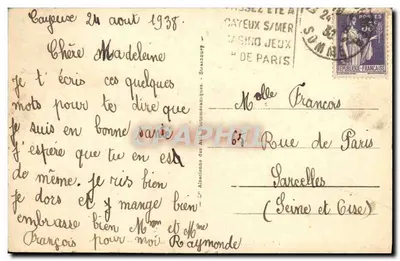 CAYEUX-sur-MER — Boulevard de la Mer — LL — 177 — Verso