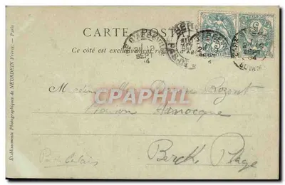 Abbeville — Wewnętrzna część Hôtel de Ville, Drzwi z XV wieku — Collections ND Phot, n°40 — Rewers