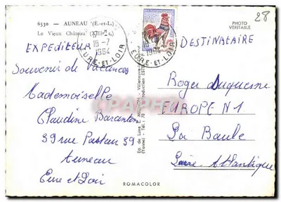 O Velho Castelo — Auneau (Eure-et-Loir) — Ed. de Lute E. Mignon — Verso