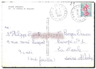 O Castelo de Kergoaler — Finistère — SCAER — Verso