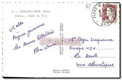 Zamek - Urząd Miasta — Flers-de-l'Orne — Wydawnictwo Gaby — Rewers