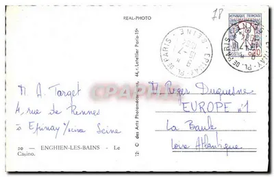 Municipale Kasino — Enghien-les-Bains — uitgever C.A.P. n°20 — Achterkant