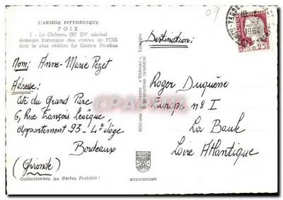 Château de Foix — vue panoramique — Éditions Diplôme & Théolèse — Rewers