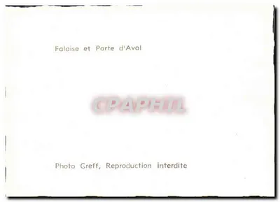 Falésia e Porta de Aval — Foto Greff — Verso