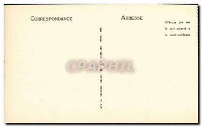 Cour da Conciergerie — prisão histórica — editor Imp. Le Tellier, Paris, n° 4038 — Verso