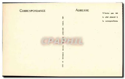 Cour de la Conciergerie — Cachots de Marie-Antoinette e André Chénier — Éditeur ND, n° 4039 — Verso