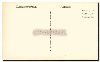 A Conciergerie — Cela onde Marie-Antoinette foi presa — Imp. Letellier, Paris — Verso