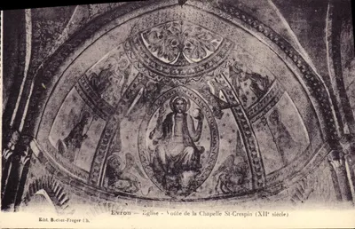 Evron — Igreja - Vórtice da Capela St-Crespin (século XII) — Edit. Bucher-Froger i.b.