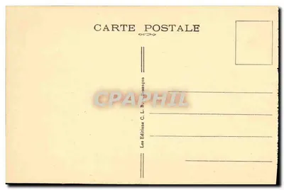 Besançon-les-Bains — Fontaine Flore e Avenida Carnot — Éditions C. L. Besançon — Verso