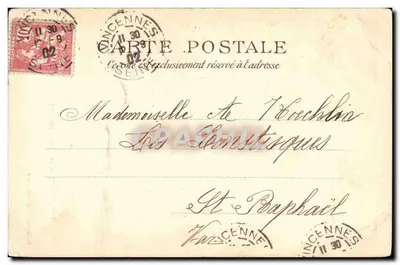 Vincennes — Le Château-Fort (entrée principale) — A. Brossard, éditeur, Paris — Achterkant