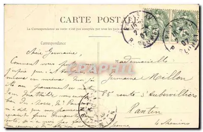 Parijs — De Eiffeltoren gefotografeerd vanaf het Bassin du Trocadéro — P. Glauss, Parijs — Achterkant