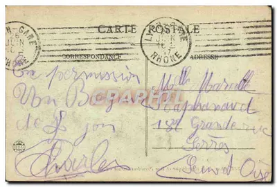 Place de la République i Rue Président-Carnot — Paryż — E.R. n°234 — Rewers
