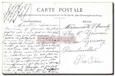 Paris - Banco da França — visão da rua com carruagem — editor não visível — Verso