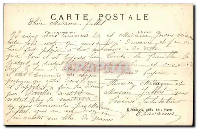 Bois de Boulogne — Le Moulin de Longchamps — Éditeur É. M. n° 4417 — Verso