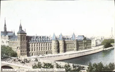 Palácio de Justiça — Paris — Editado pelo BON MARCHE — Paris
