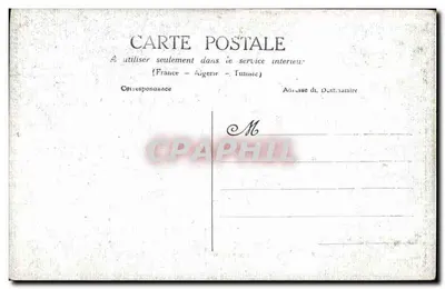 Überschwemmungen in Paris (Januar 1910). Brücke Alma — unbekannter Verlag — Rückseite