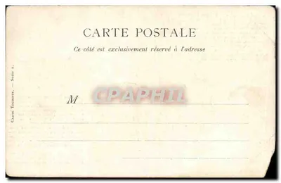 Paris — L'École Militaire — Carte Touriste, Série 3 — Verso