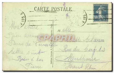 Paris (7º Arrondissement) — A Escola Militar — C. M. — n° 297 — Verso