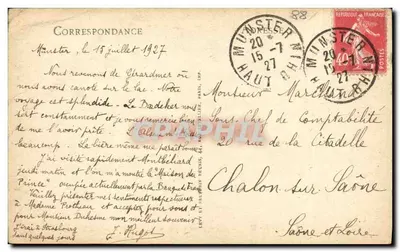 Gérardmer — Widok panoramiczny na Miasto i Jezioro — LL. n°187 — Rewers