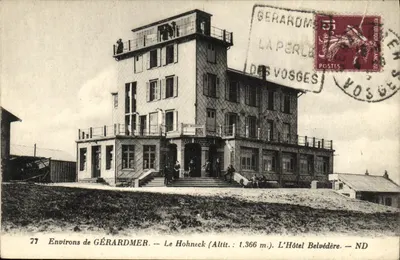 Arredores de GÉRARDMER — O Hohneck (Altitude: 1.366 m.) — O Hotel Belvédère — ND