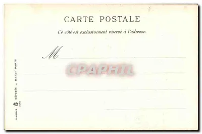 Parijs - Notre Dame - De Fontein — Serie D, N° 44 — Gedrukt in Zachtwerk — Achterkant