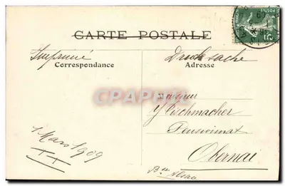 Paryż — Widok z Cytadeli — L. J. & Cie, wyd., Angoulême-Paryż — Rewers