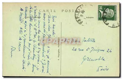 Paryż - Arc de Triomphe i Grobowiec Nieznanego Żołnierza — A. P. n° 444 — Rewers