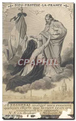 Jesus protegendo a França — Montmartre — editor desconhecido