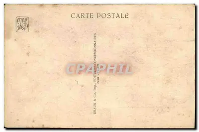 Stara pocztówka Paris Angkor Vat Galerie Interieure Wyświetlanka kolonialna 1931 — Rewers