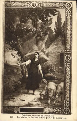 A Visão de Joana d'Arc — Pinturas murais do Panthéon — J.-E. Lenepveu, n°533