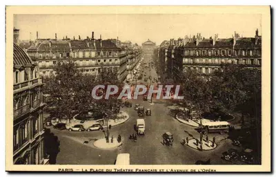 Paris — A Praça do Teatro Francês e a Avenida da Ópera