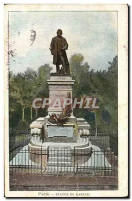 Paris — Estátua de F.-V. Raspail — editor Chocholat & The Delphi Colonia