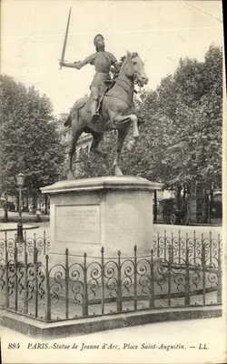Estatua de Joana d'Arc — Praça Saint-Augustin — LL, n° 884