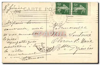 O Obélisco de Luxor — Praça da Concórdia — Paris — n°347 — Verso