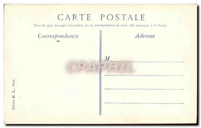 Paris la nuit — Avenues Hoche et Friedland — Edition E. L., Paris — Verso