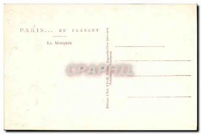 Mesquita — visão aérea — Edição YVON Paris — Verso