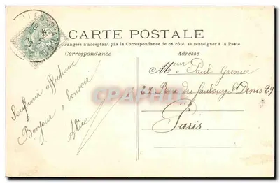 Armenonville — Bois de Boulogne — Fot. F. Silvestre — Verso