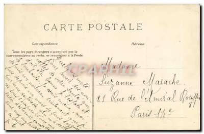 PARIS — Bois de Boulogne — O Lago, o Embarcadouro — E. L. D. — n° 158 — Verso