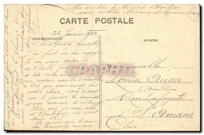 Paris — A Sala das Festas do Hôtel de Ville — editor Vraisers, n° 166 — Verso