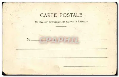 Bilhete postal antigo Hotel de Ville de Paris Cabinet do Presidente do Conselho Geral — Verso