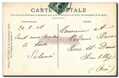 Parigi - Bois de Boulogne - Pavillon d'Armenonville — Editore 'Éticle' n°50 — Verso