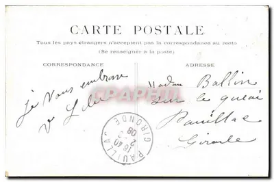 PARIS — La Conciergerie — widok wieży i nabrzeża — wydawca nieznany — Rewers