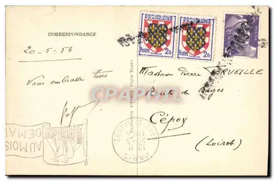 PARIS — O Boulevard e as Portas St-Martin e St-Denis — A.P. 147 — Verso