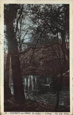 SAVIGNY-sur-ORGE (S.-et-O.) — A Orge — Uma noite de Verão — A. Phulifie, n°20