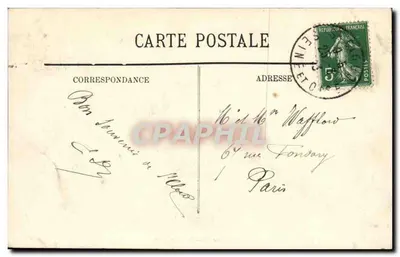 Saint-Cloud — O Parque — A Avenida de Tranche-Montagne — LL — Verso
