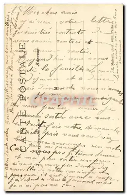 St-ClouD i jego otoczenie około 1800 — widok z Lanterne du Diogène — E. M. Déposé — nr 2878 — Rewers