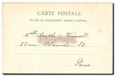 Saint-Cloud — Miejsce dawnego zamku — wydawca Marthe — Rewers