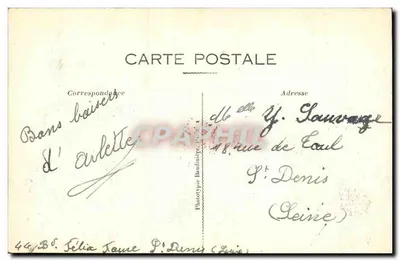 Abadia de Saint-Denis — Comparação histórica — Fototipo Baudinière, n°30 — Verso